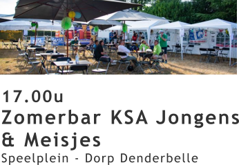 De pop-up zomerbar van de KSA op Belle Kermis