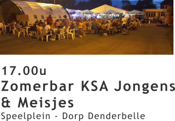 De pop-up zomerbar van de KSA op Belle Kermis