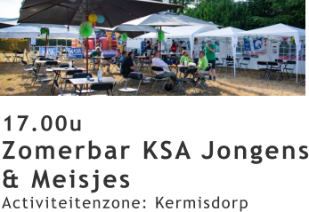 De pop-up zomerbar van de KSA op Belle Kermis