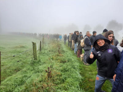 De dauwtrip in Oktober ergens in de velden van Denderbelle